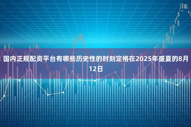 国内正规配资平台有哪些历史性的时刻定格在2025年盛夏的8月12日